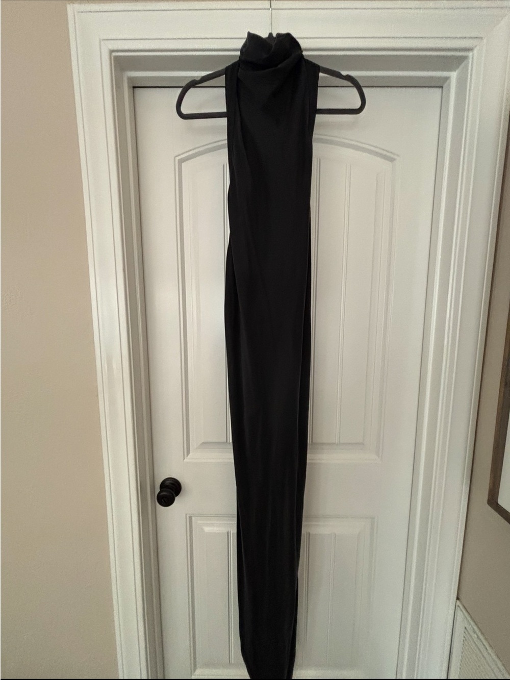 Retrofete black exposed zipper elegant evening dress - Picture 3 of 5